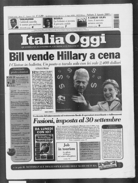 Italia oggi : quotidiano di economia finanza e politica